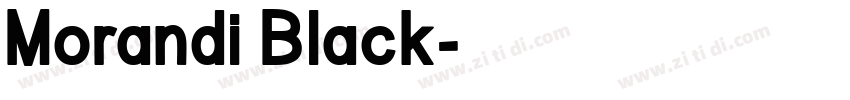 Morandi Black字体转换